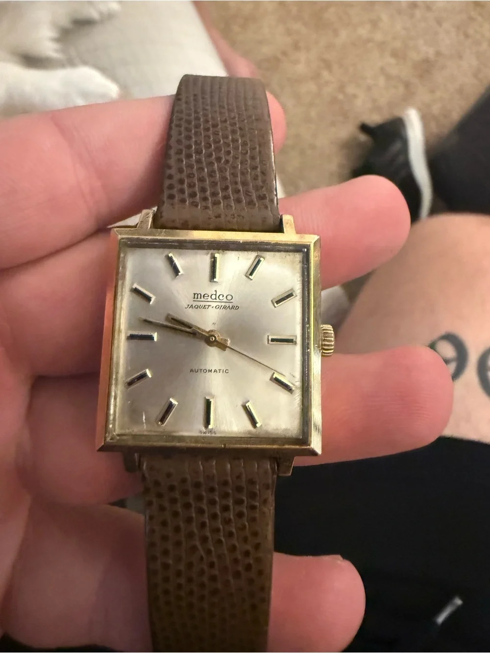 Rare Medco Jacquet girard automatic watch